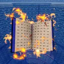 Explosive Flame grimoire in-game art